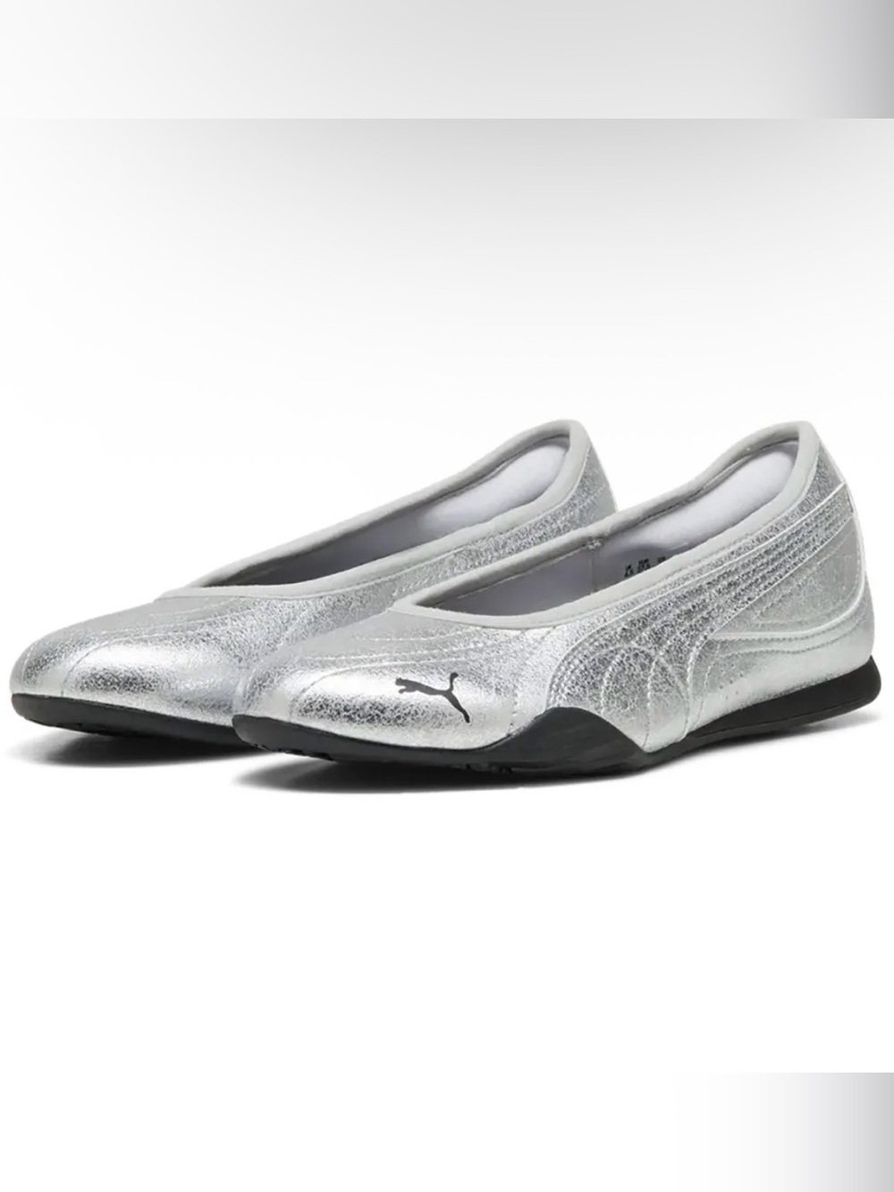 Puma Silver Metallic Ballet Flats